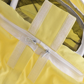 Επαγγελματικό αεριζόμενο παιδικό μελισσοκομικό κοστούμι κίτρινο βαμβακερό παιδικό μπουφάν Jumpsuit Εξοπλισμός Μελισσοκομίας