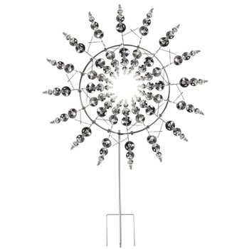 Творческа уникална метална вятърна мелница Геометричен модел Wind Spinner Catcher Kinetic Chimes with Kol Ornament Градина Двор Patio
