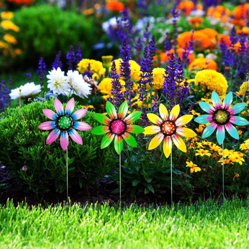 Metaliniai suower sodo kuolai Metaliniai suower sodo dekorai lauko kiemo vejai Balkonui lauko puošmenai kiemo vejai