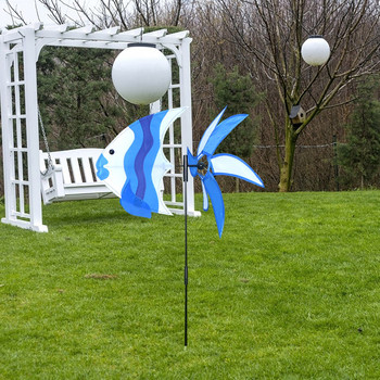 Πολύχρωμα παιχνίδια ανεμόμυλου Pinwheel Ανεμόμυλος Σπίτι Κήπος Διακόσμηση αυλής Δώρα εξωτερικού χώρου Παιδικό παιχνίδι Scare Birds Away Wind Spinner