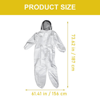 Beekeeping Suit Beekeeper Keeping Veil Ventilated Body Full Smockhat Gloves Outfit Professional Gear Clothing Supply Protection
