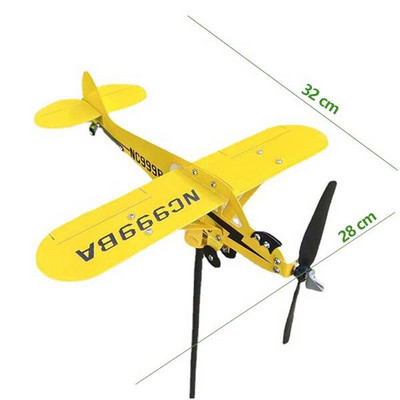 Záhradná kovová veterná korouhvička, veterník, 3D záhradná dekorácia, ukazovateľ smeru vetra, kolotoč, záhradná dekorácia