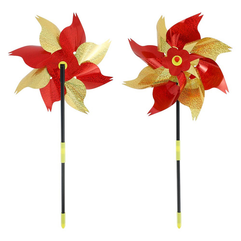 5 db szikrázó fényvisszaverő csigakerekek barkácsolt pázsitmadárriasztó szélmalom Madarak elriasztja a kártevőket a kertben udvarhoz, udvarhoz, pázsithoz tanya dekorációhoz