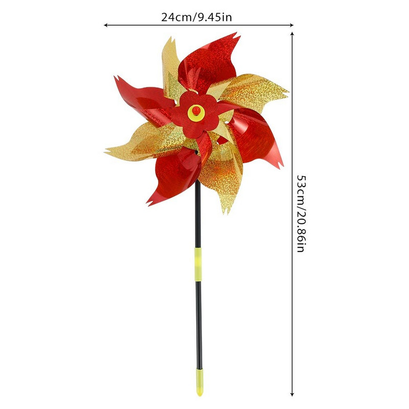 5 db szikrázó fényvisszaverő csigakerekek barkácsolt pázsitmadárriasztó szélmalom Madarak elriasztja a kártevőket a kertben udvarhoz, udvarhoz, pázsithoz tanya dekorációhoz