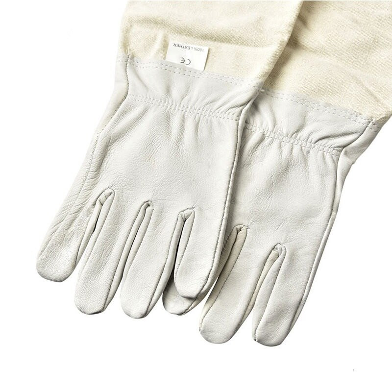 1 rinkinys Bitininko bičių kostiumo rūbai + bitininkystei apsauginės ožkos pirštinės Pilka unisex bitininkystė apsauginiai drabužiai