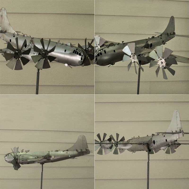 Veterný mlyn, kovový záhradný remeslo, veterný mlyn, odolný voči poveternostným vplyvom, vonkajší rotujúci lapač, štýlový terasový sochársky dekor