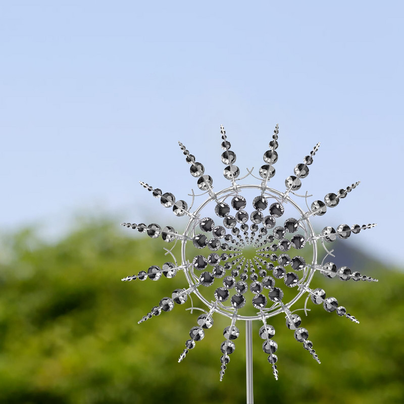 2021 m. Unikalus ir stebuklingas metalinis vėjo malūnas, lauko dinaminis vėjo suktukas, vėjo gaudytuvas Egzotiškas kiemo kiemas vejos sodo apdaila Nauja