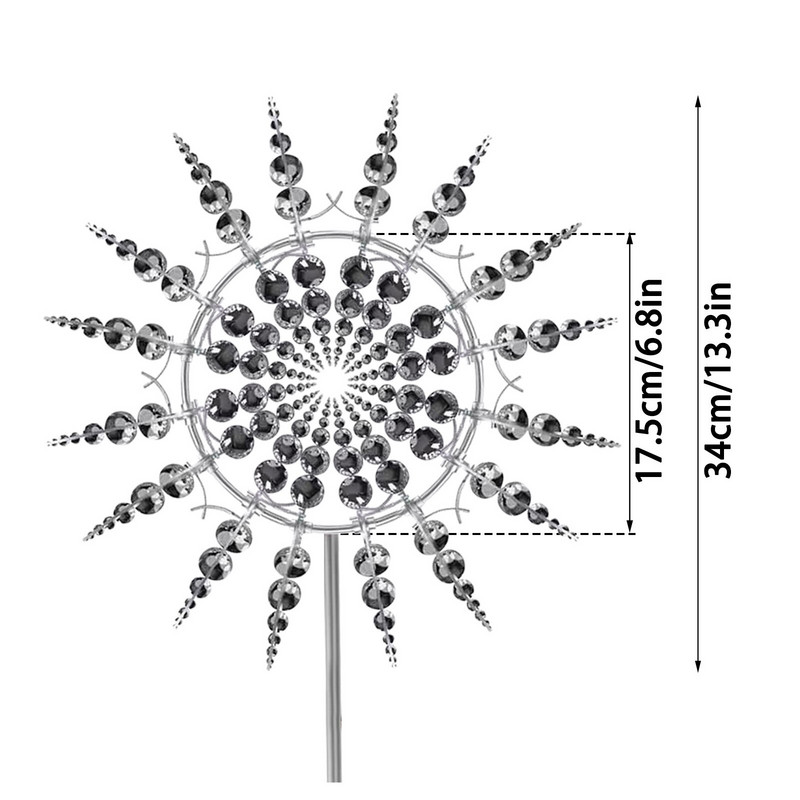 2021 m. Unikalus ir stebuklingas metalinis vėjo malūnas, lauko dinaminis vėjo suktukas, vėjo gaudytuvas Egzotiškas kiemo kiemas vejos sodo apdaila Nauja
