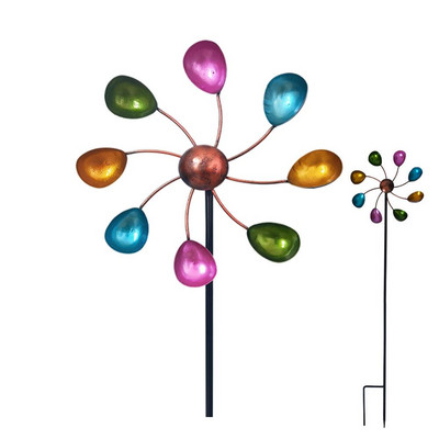 Veterný mlyn s kovovou dekoráciou, 35,43 palca, kinetická veterná záhradná socha, dekorácia trávnika, ozdoby na vonkajšiu záhradu a terasu.