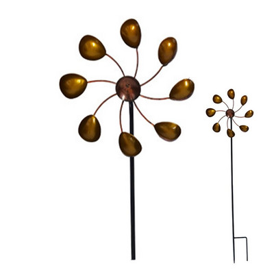 Veterný mlyn s kovovou dekoráciou, 35,43 palca, kinetická veterná záhradná socha, dekorácia trávnika, ozdoby na vonkajšiu záhradu a terasu.