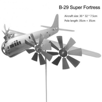 B-29 Super Fortress Aircraft Pinwheels Personalized Courtyard Windmill Bird Gardening Wind Spinners Ваканционна градинска декорация