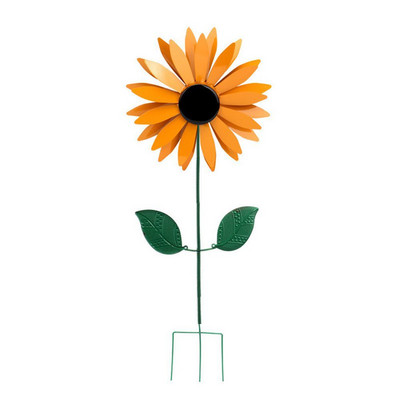 Namų sodas su kuoliuku, besisukančio kiemo puošmena Vėjo malūnėlis Saulėgrąžos Vėjo suktukas Vėjo posūkis vejos gėlė