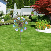 Atraktívna socha veterného mlyna, pútavá prenosná remeselná výroba veterného mlyna na dekoráciu, displej s veterným mlynom