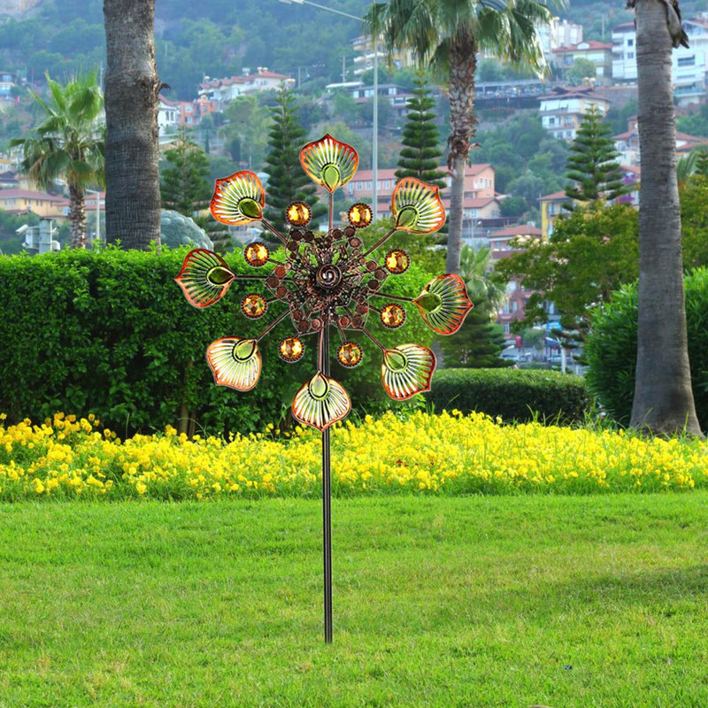 Atraktívna socha veterného mlyna, pútavá prenosná remeselná výroba veterného mlyna na dekoráciu, displej s veterným mlynom