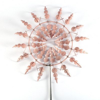 Unikalūs ir stebuklingi metaliniai vėjo malūnai Vėjo suktukai Sodo aikštės centro puošmenos vėjo gaudyklės lauke besisukantis metalinis vėjo malūnas