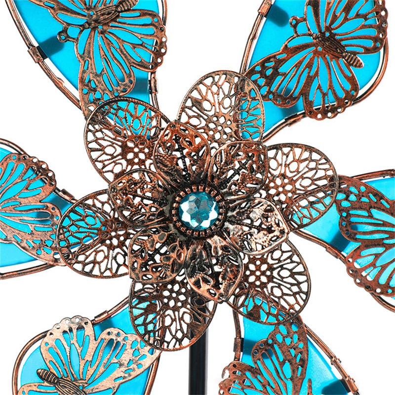 Metaliniai amatai Papuošalai Šviečiantys drugelių kištukai Kiemo lauko apdaila Vėjo malūnėlis Sodo kiemo apdaila Vaikų žaislas Jardin TG