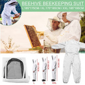 Celotelové včelárske oblečenie, závoj, kapucňa, klobúk proti včelám, špeciálny ochranný odev, včelársky oblek a vybavenie.