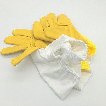 Bee Gloves Προστατευτικά Γάντια Μελισσοκομίας Goatskin Bee Keeping Vented Μακριά μανίκια μελισσοκομικός εξοπλισμός και εργαλεία