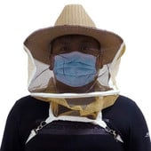 Bitininko apsauginė kepurė nuo bičių tinklelio nuo vabzdžių šydas galvos veidas Bitininko kepurė apsaugai Bitininko karvės berniuko kepurė