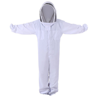 Visiškai apsaugotas bitininkystės kostiumas Profesionalūs bitininko drabužiai Kvėpuojantis bitininkystės kostiumas su gobtuvu, kurį lengva nešioti, bitininkystė