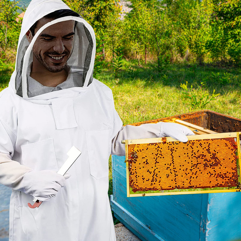 Visiškai apsaugotas bitininkystės kostiumas Profesionalūs bitininko drabužiai Kvėpuojantis bitininkystės kostiumas su gobtuvu, kurį lengva nešioti, bitininkystė