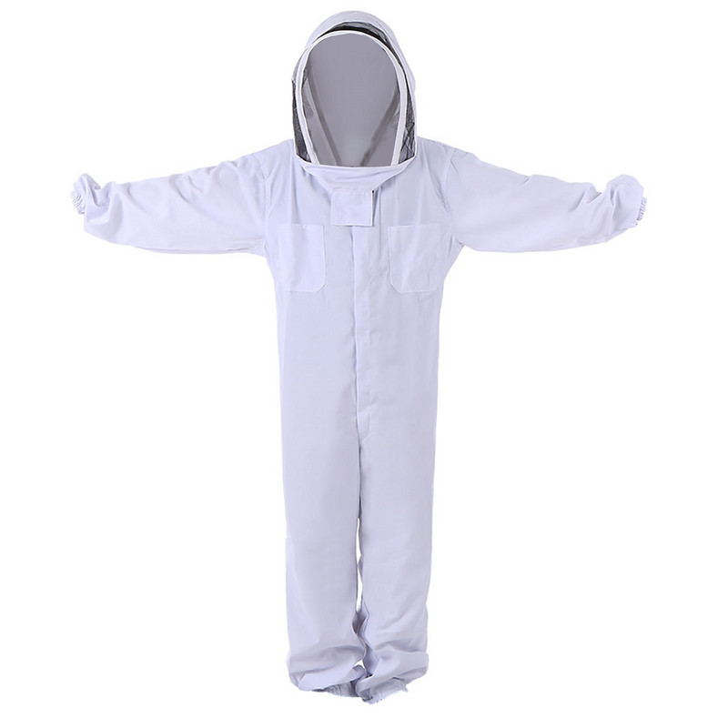 Visiškai apsaugotas bitininkystės kostiumas Profesionalūs bitininko drabužiai Kvėpuojantis bitininkystės kostiumas su gobtuvu, kurį lengva nešioti, bitininkystė