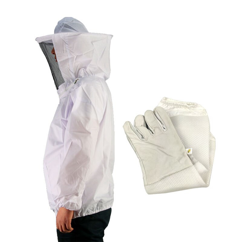 1 sada včelárskej bundy a rukavíc, včelársky oblek na včelársku bundu, ochranné oblečenie, včelárske vybavenie, včelárstvo