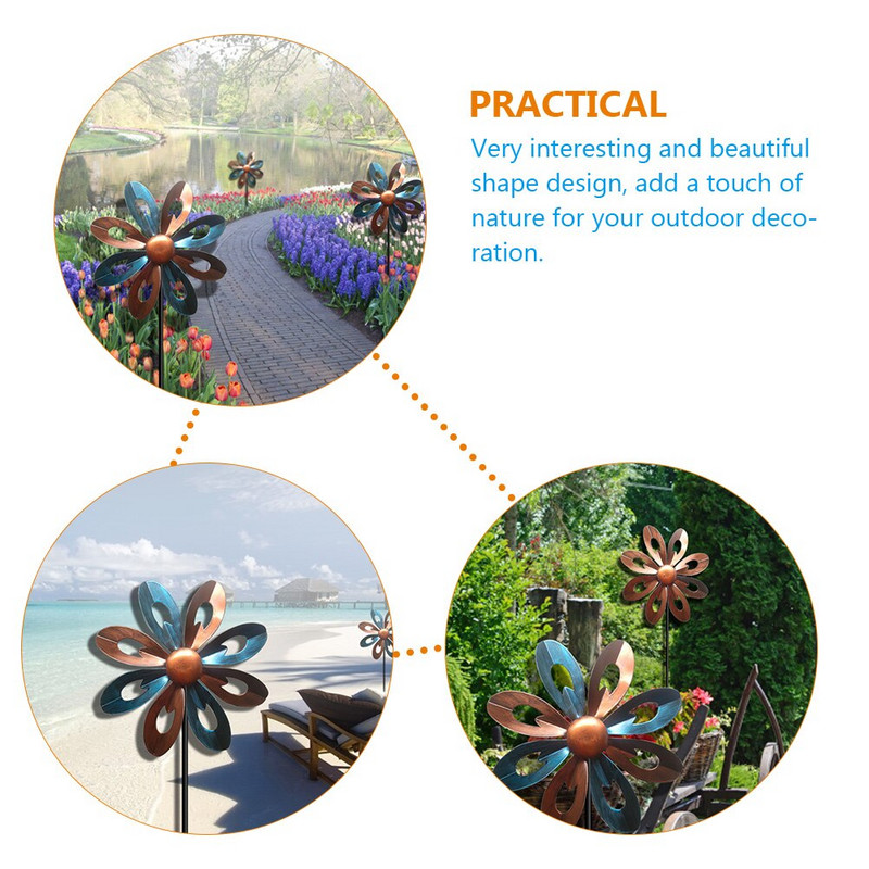 Veterný mlyn, veterná záhrada, veterník, kovová vonkajšia dekorácia, železná ozdoba, socha, kolík, záhradná socha, dekorácia, kvetinové veterníky, kolíky.