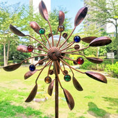 Saulės vėjo malūno LED daugiaspalviai žibintai vėjo suktukai, ryškūs naktiniai žibintai, patvarūs, tyliai sukasi sodo kiemo dekoravimas