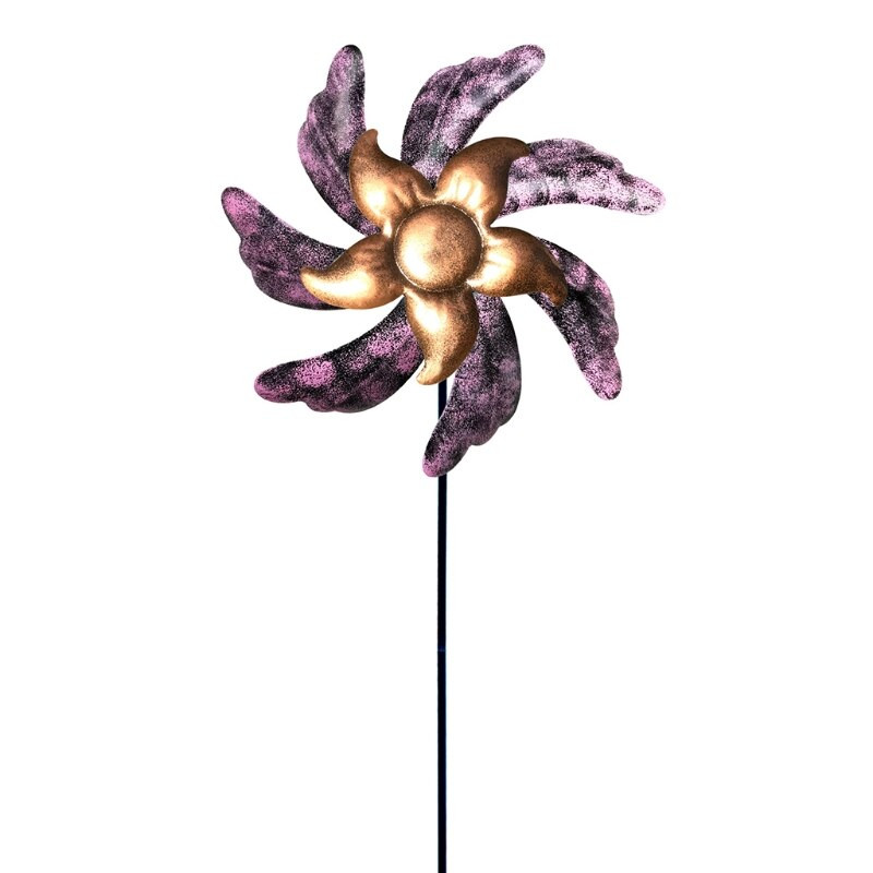  Didelis metalinis vėjo suktukas su sodo malūno vėjo skulptūra, skirta lauko kiemo kiemo vejai dekoruoti