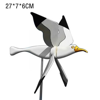 Νέο χαριτωμένο Seagul Garden Windmill Ornaments Flying Bird Series Windmill Wind Grinders For Garden Decor Stakes Wind Spinners N9U4