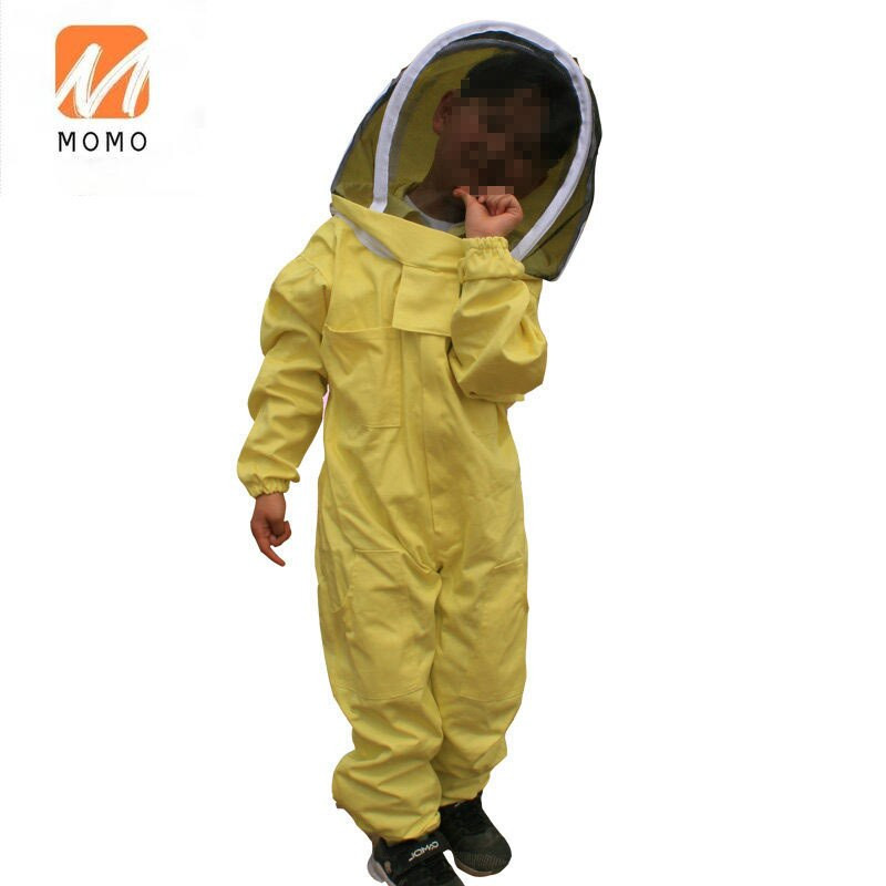 Drabužiai nuo bičių vaikams specialūs rūbai nuo bičių vaikiški vientisi drabužiai nuo bičių Bitininkystės įrankiai Kostiumas nuo bičių