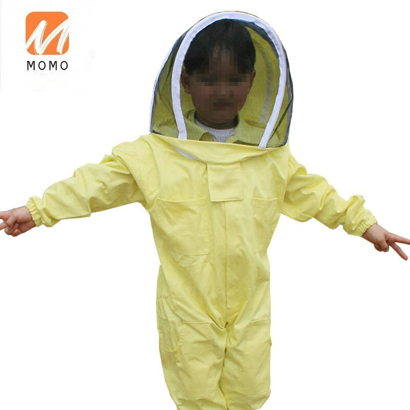 Drabužiai nuo bičių vaikams specialūs rūbai nuo bičių vaikiški vientisi drabužiai nuo bičių Bitininkystės įrankiai Kostiumas nuo bičių