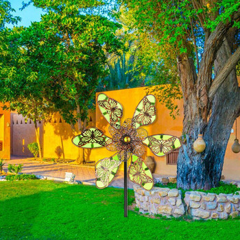 Φωτεινό Γλυπτό με ανεμόμυλους πεταλούδας για πάρτι στον κήπο