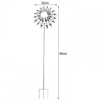 Fashion Windmill Metal Garden Windmill Solid Decorating Garden Wind Spinners Catchers Garden Square Special Decoration
