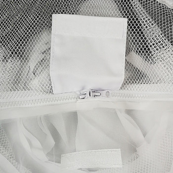 Βαμβακερό κοστούμι μελισσοκομίας Λευκό μπουφάν για μελισσοκομία με αφαιρούμενη κουκούλα και μονή ραφή με τσέπη Beekeepers