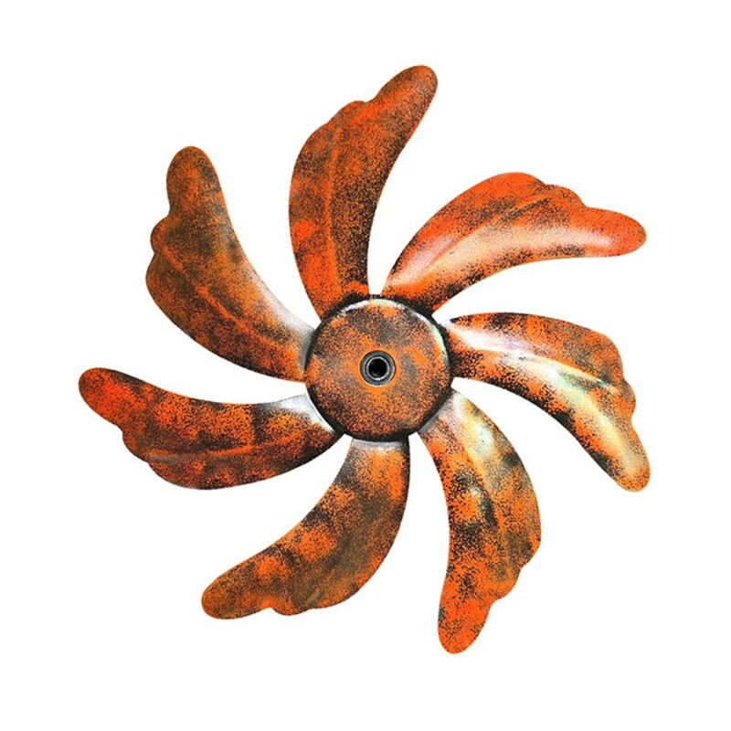 Didelis metalinis vėjo suktukas su besisukančia vėjo malūno skulptūra, skirta lauko kiemo kiemo vejai dekoruoti