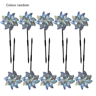 10 ks reflexných odpudzovačov škodcov veterného mlyna, malého zvieracieho plašiaceho zariadenia na dekoráciu záhradného trávnika