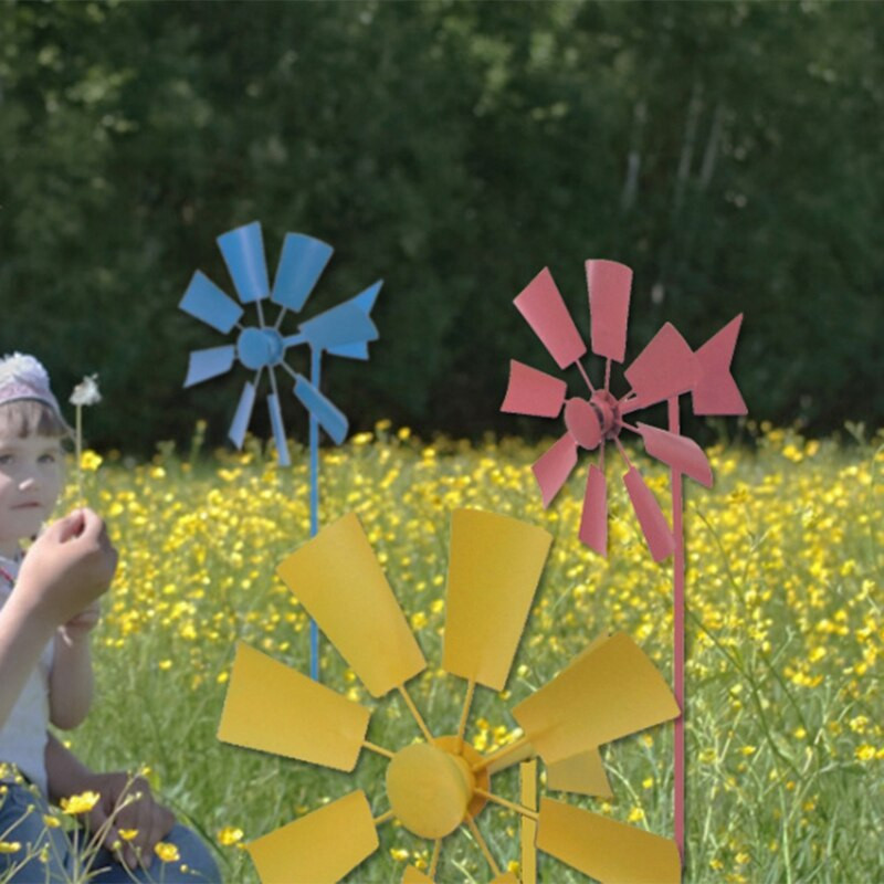 1 ks Veterný mlyn, dekoratívny veterný mlyn, dekoratívny železný veterný mlyn, záhradný zásuvný veterník, ozdoba na veterný mlyn