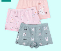 3 bokserių komplektas mergaitėms su aplikacija ir užrašu