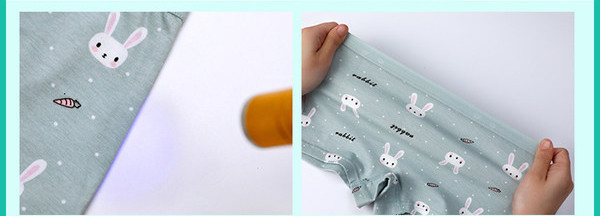 3 bokserių komplektas mergaitėms su aplikacija ir užrašu