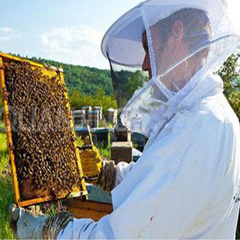 Пчеларско палто Яке Пчеларско защитно яке Костюм с воал за професионални и начинаещи пчелари