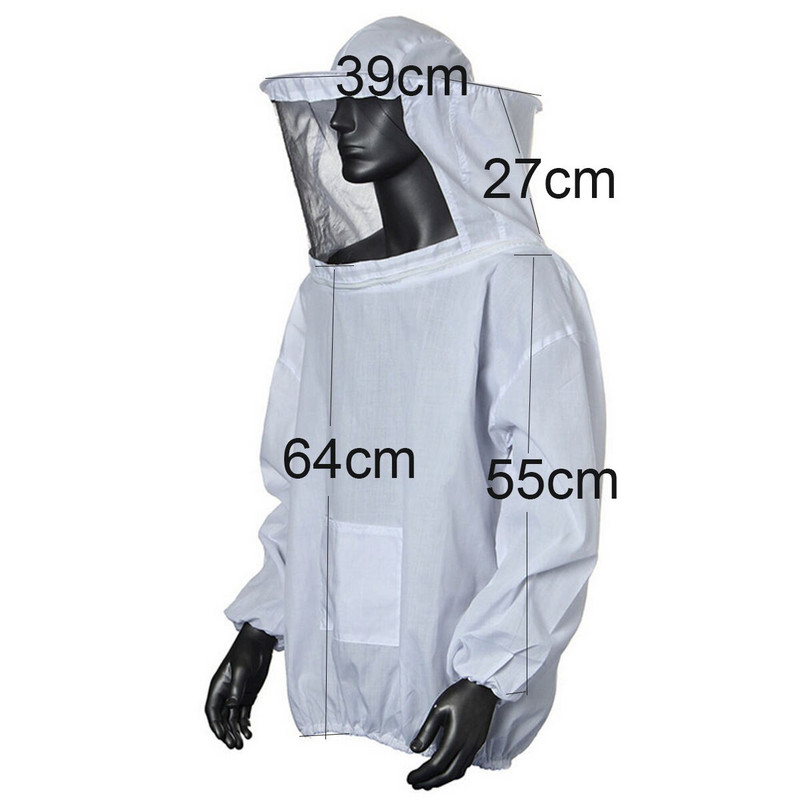 Bitininko striukė Bitininkystė Apsauginis striukės kostiumas su šydu profesionaliems ir pradedantiesiems bitininkams