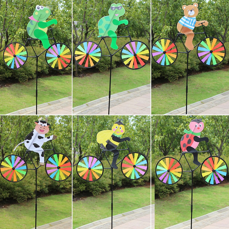 3D didelis gyvūnas bičių vėjo malūnėlis Vėjo suktukas Sūkurys Kiemo sodo dekoras „Pasidaryk pats“ rankų darbo amatų dovanos lauko dovanos vaikams žaislas
