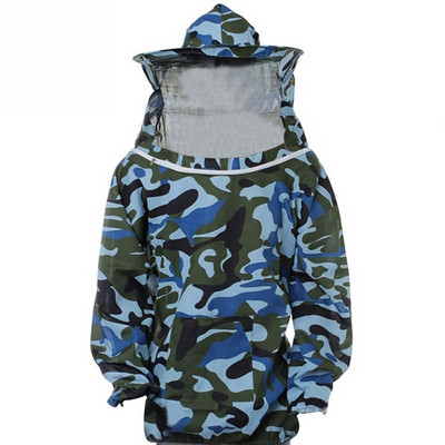 Bitininkystės kostiumas Bitininkystės įrankiai Baltas kovos su bitėmis įrankis, užtraukiamas nuo bičių drabužių, baltas/kamufliažinis kostiumas, apsaugantis nuo bičių.