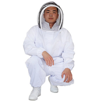 Νέο κοστούμι μελισσοκομίας ολόσωμο μελισσοκομικό πέπλο Καπέλο κουκούλα ρούχα μπουφάν Προστατευτικό μελισσοκομικό κοστούμι μελισσοκόμοι
