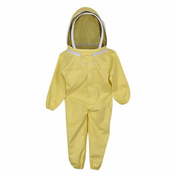 100% памук, пълно тяло, детско пчеларско облекло, яке, защитен пчелен костюм, защитен пчелен костюм за посетители на ферма WY817