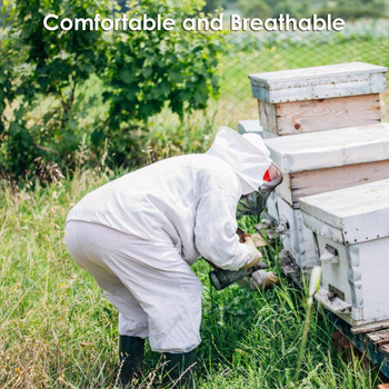 Ολόσωμα Ρούχα Μελισσοκομίας Επαγγελματικά Ρούχα Μελισσοκομίας Προστασία Μελισσών Αξεσουάρ μελισσοκομίας Καπέλο με δίχτυ ασφαλείας Safty