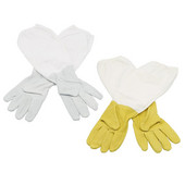 1 Suporuokite geltonas/baltas bitininkystės apsaugines pirštines su vėdinamomis ilgomis rankovėmis