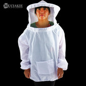 MUCIAKIE Biele proti včelie oblečenie Ochranné včelárske oblečenie Čiapka s čiernou sieťovinou Včelársky nástroj Vložka do včiel Kŕmne potreby